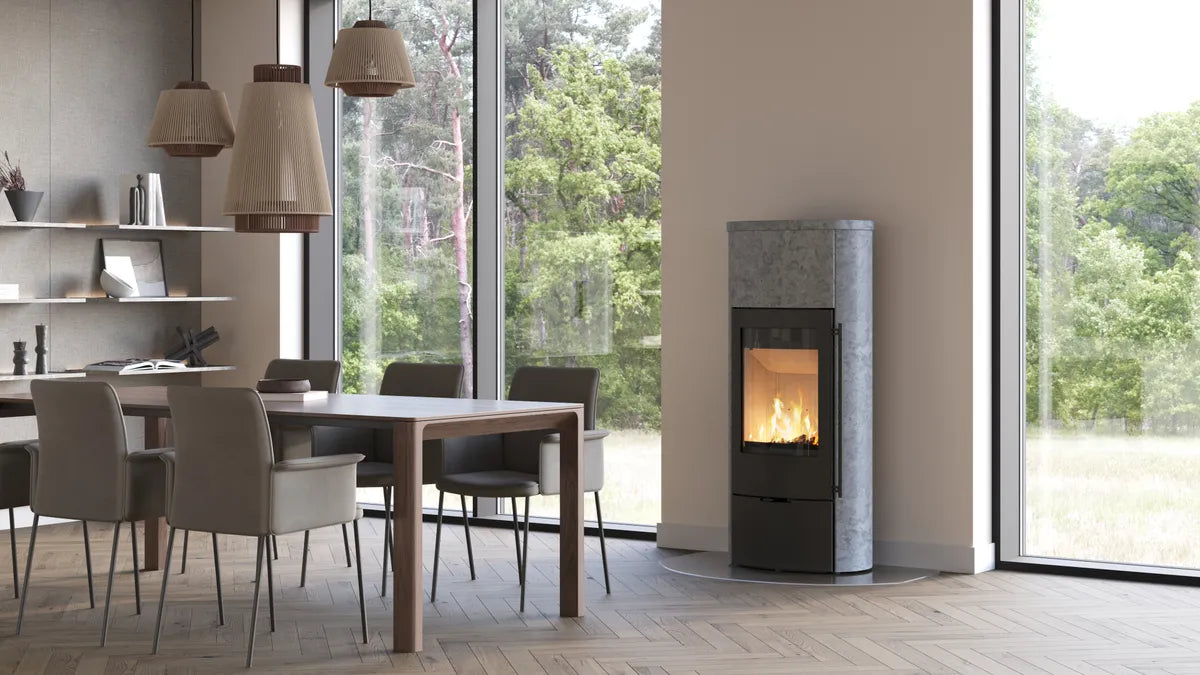 Lotus Jubilee 25M ecoLine Speckstein - Premium Kaminofen