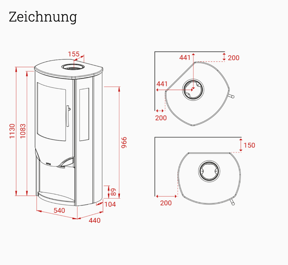 Lotus Prio 6 Indian NIght mit Seitenglas - Bernhard Schleicher e.K.