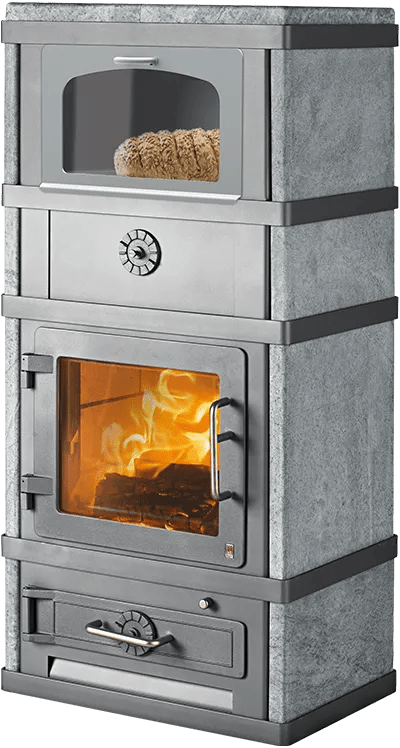 Lotus Kaminofen 2080/2280 Speckstein mit Warmhaltefach - Premium Multifunktionsofen - Bernhard Schleicher e.K.