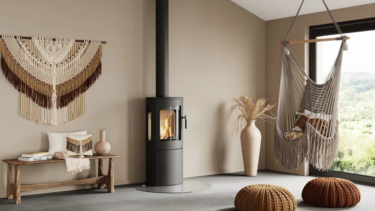 Lotus Mira 4 Seitenglas Kaminofen - Panorama - Feuerblick mit drei Scheiben - Bernhard Schleicher e.K.