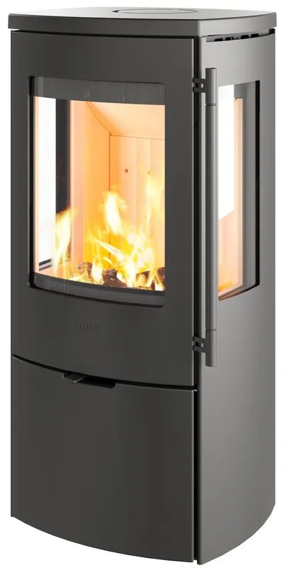 Lotus Mondo 3 G Stahl mit Seitenglas - Panorama - Kaminofen mit 270° Feuerblick - Bernhard Schleicher e.K.