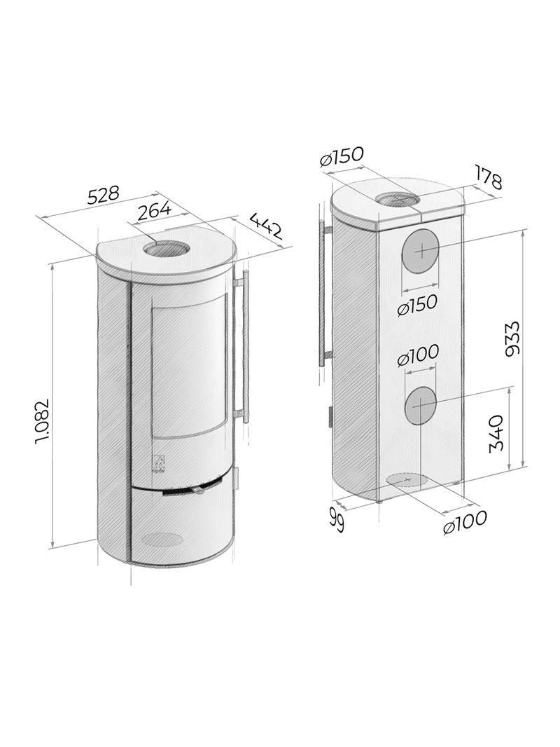 Drooff Kaminofen Aprica 2 Typ N u. Trend - Bernhard Schleicher e.K.
