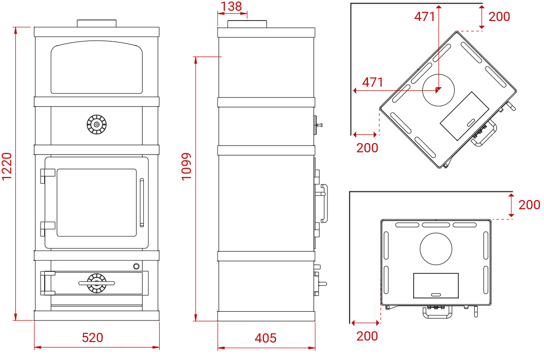 Lotus Kaminofen 2060/2260 Stahl - Bernhard Schleicher e.K.