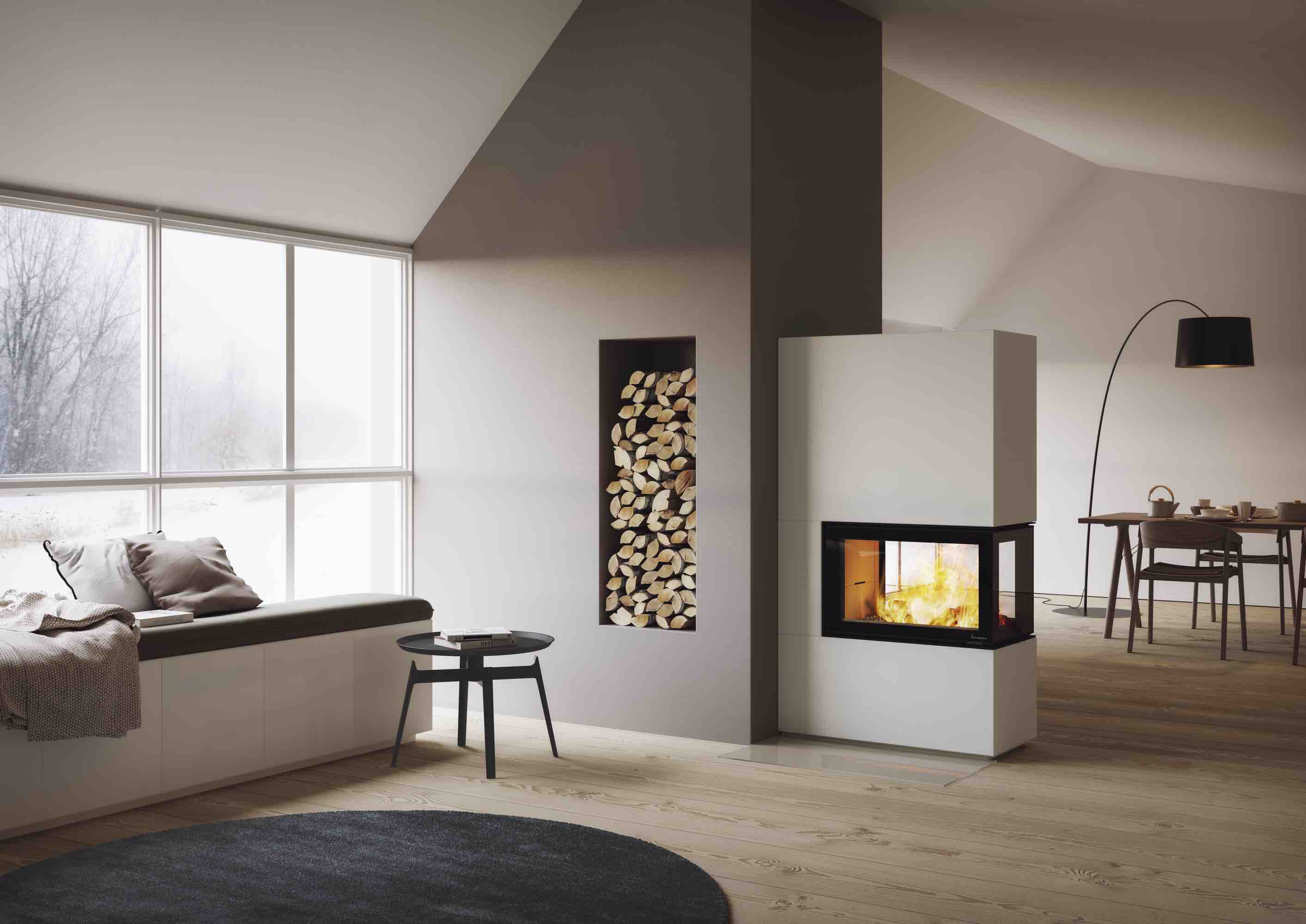 Nordpeis Davos P - Tunnel Heizkamin mit drei Glasscheiben - Bernhard Schleicher e.K.