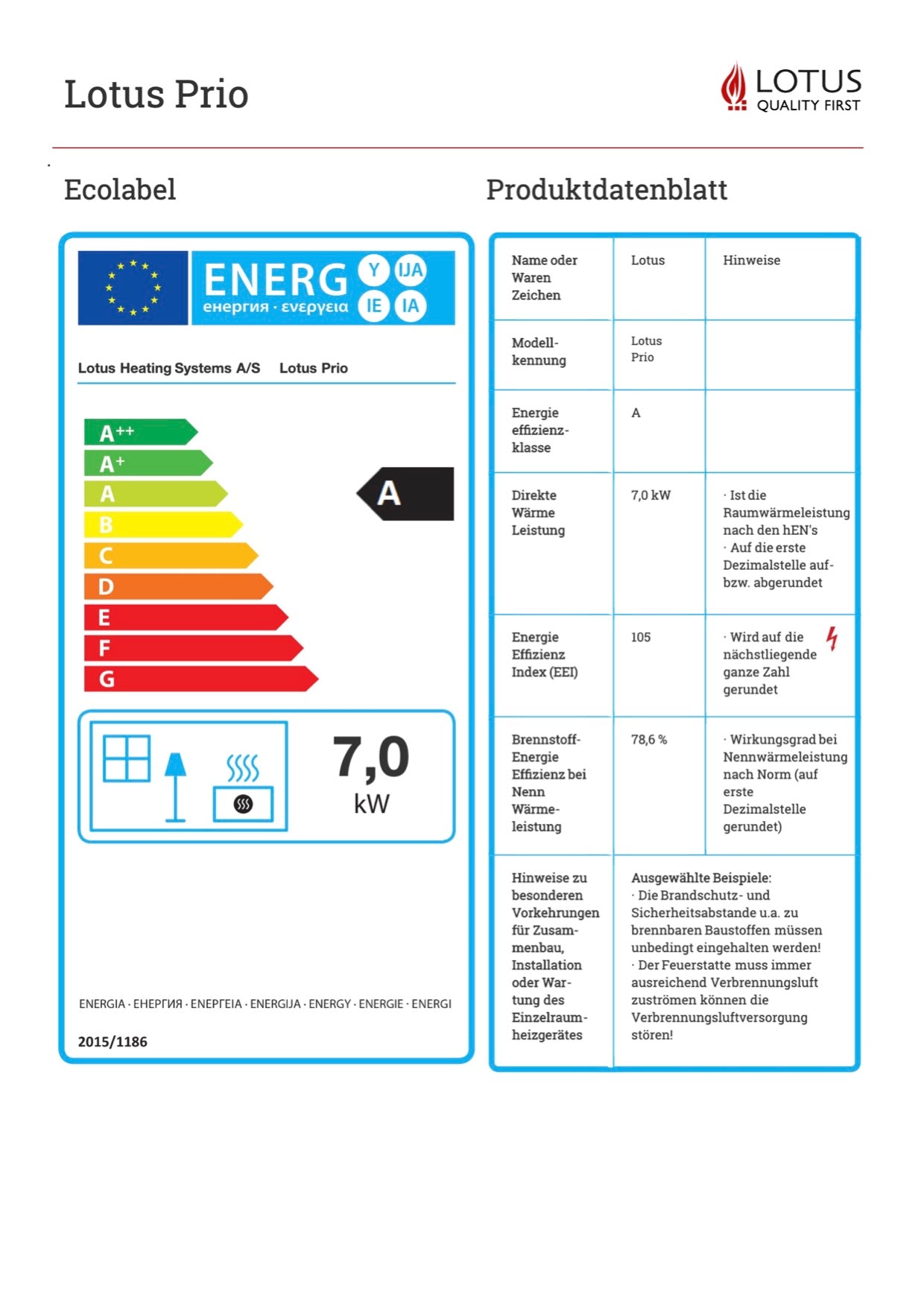 Prio Eco Label