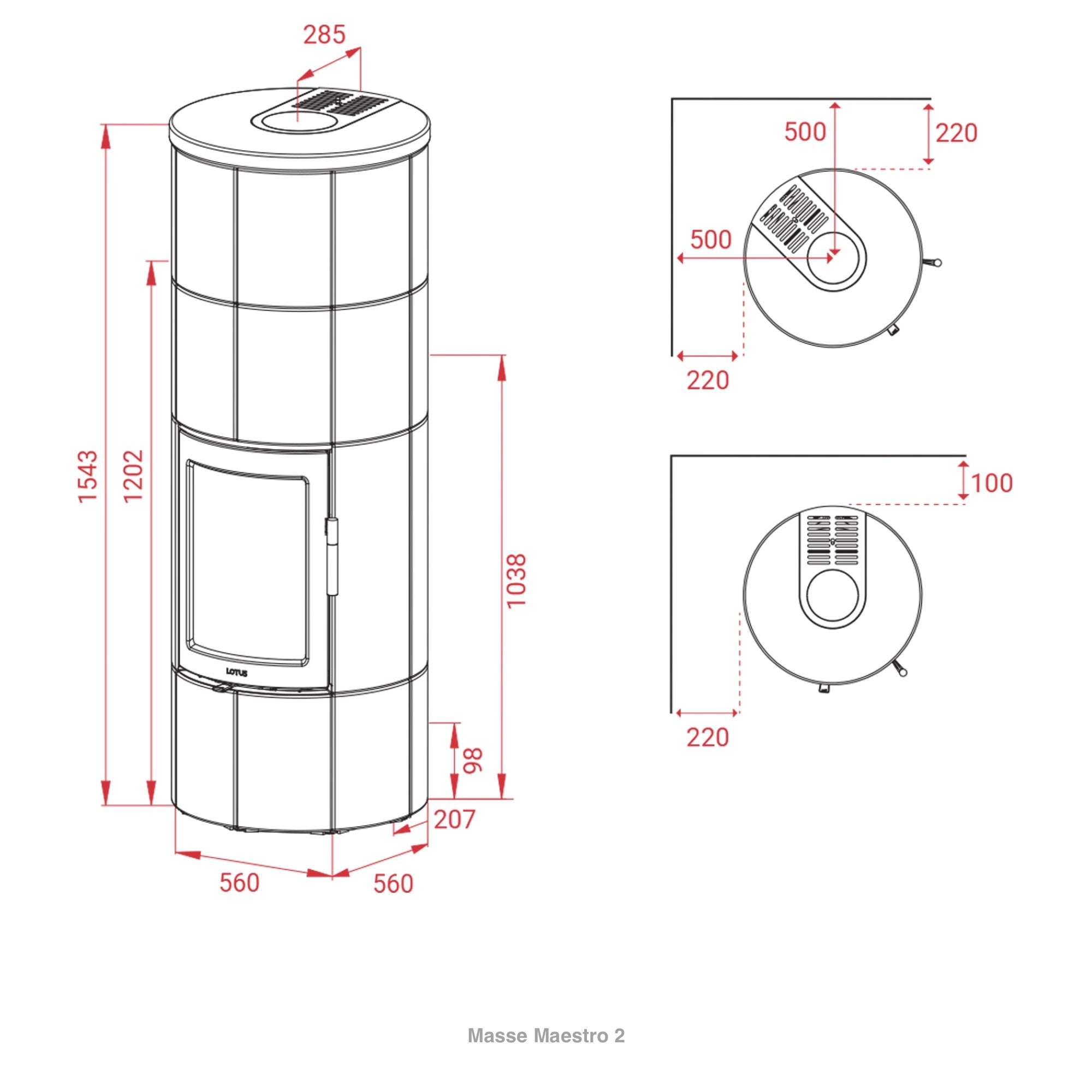 Lotus Maestro 2 ecoLine Limestone Speicherofen - Bernhard Schleicher e.K.