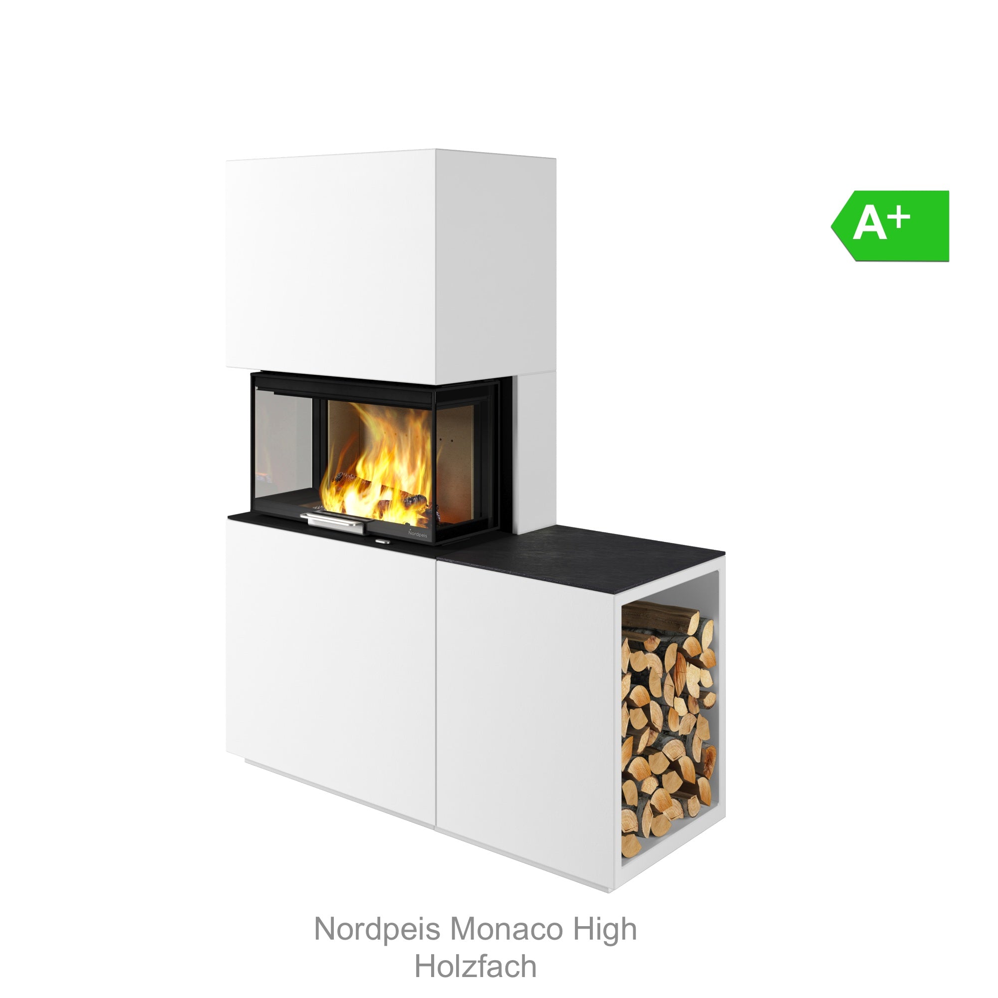 Nordpeis Monaco III High IR Super Max - Premium Heizkamin mit hohem Brennraum - Bernhard Schleicher e.K.