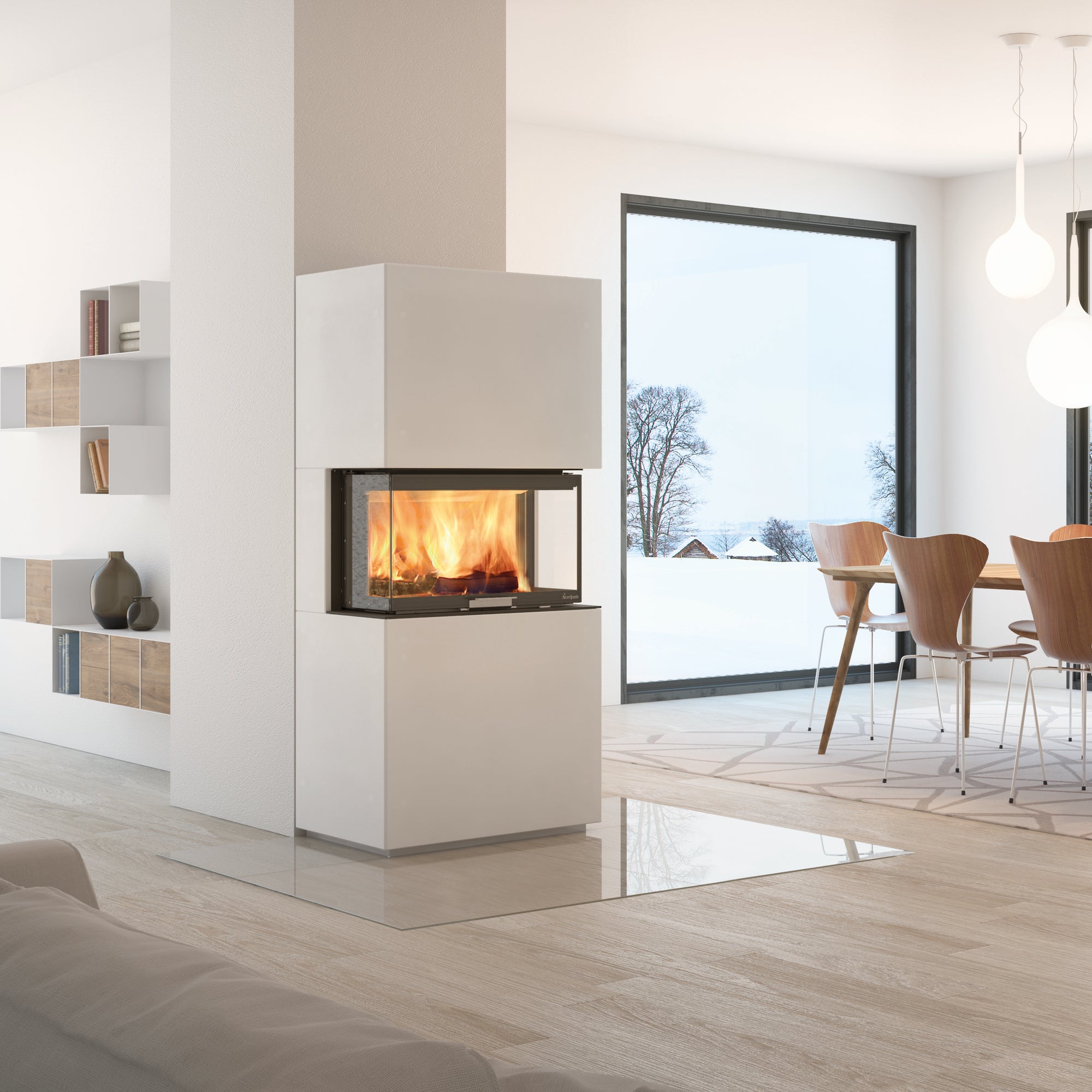 Nordpeis Monaco III High IR Super Max - Premium Heizkamin mit hohem Brennraum - Bernhard Schleicher e.K.