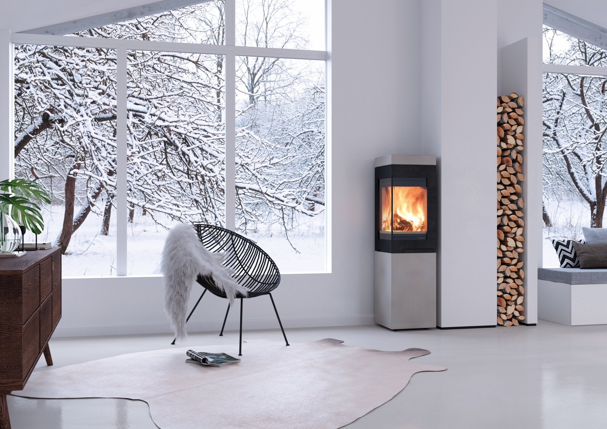 Nordpeis Kaminofen Quadro Colorado White Exclusive - Bernhard Schleicher e.K.