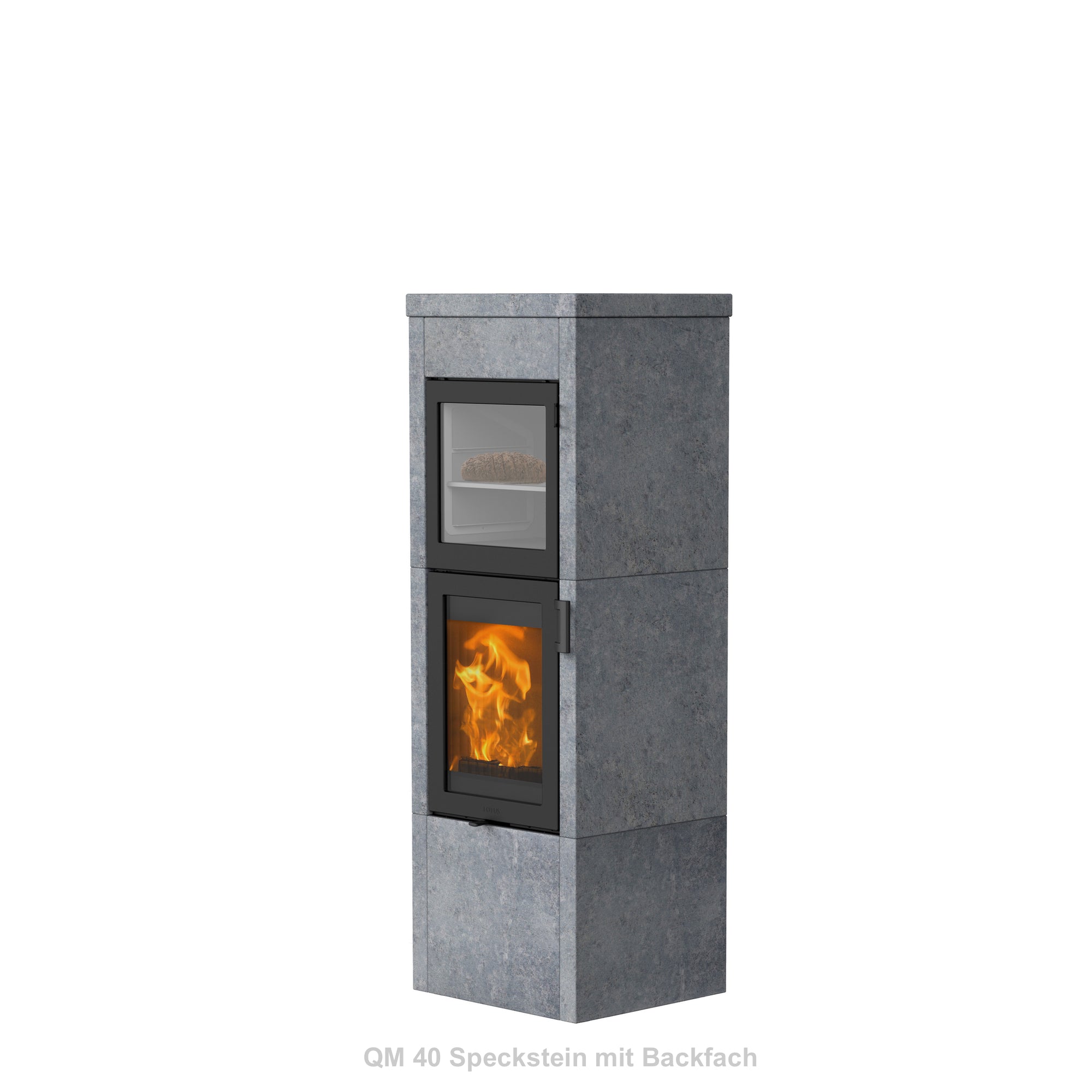 Lotus Speicherofen QM 40 Speckstein mit Warmhaltefach - Bernhard Schleicher e.K.