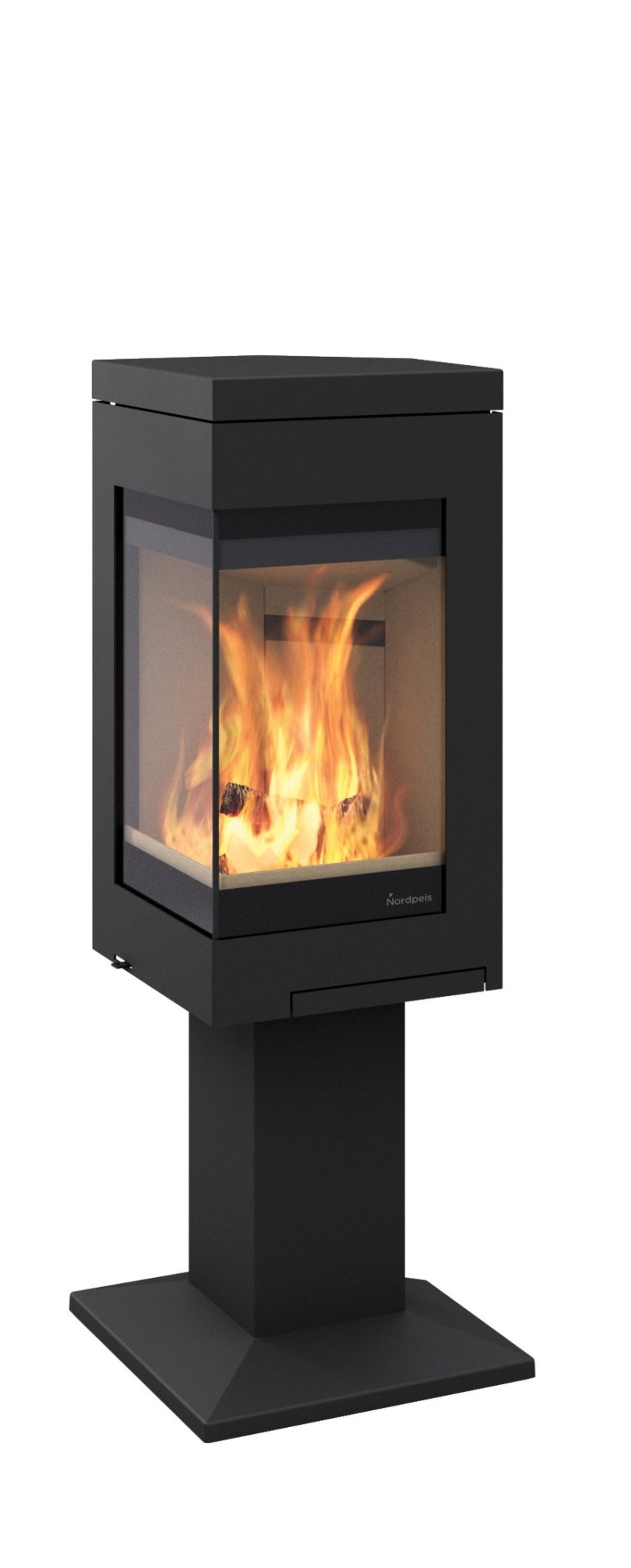 Nordpeis Kaminofen Quadro 1 Basic Standfuß - Bernhard Schleicher e.K.