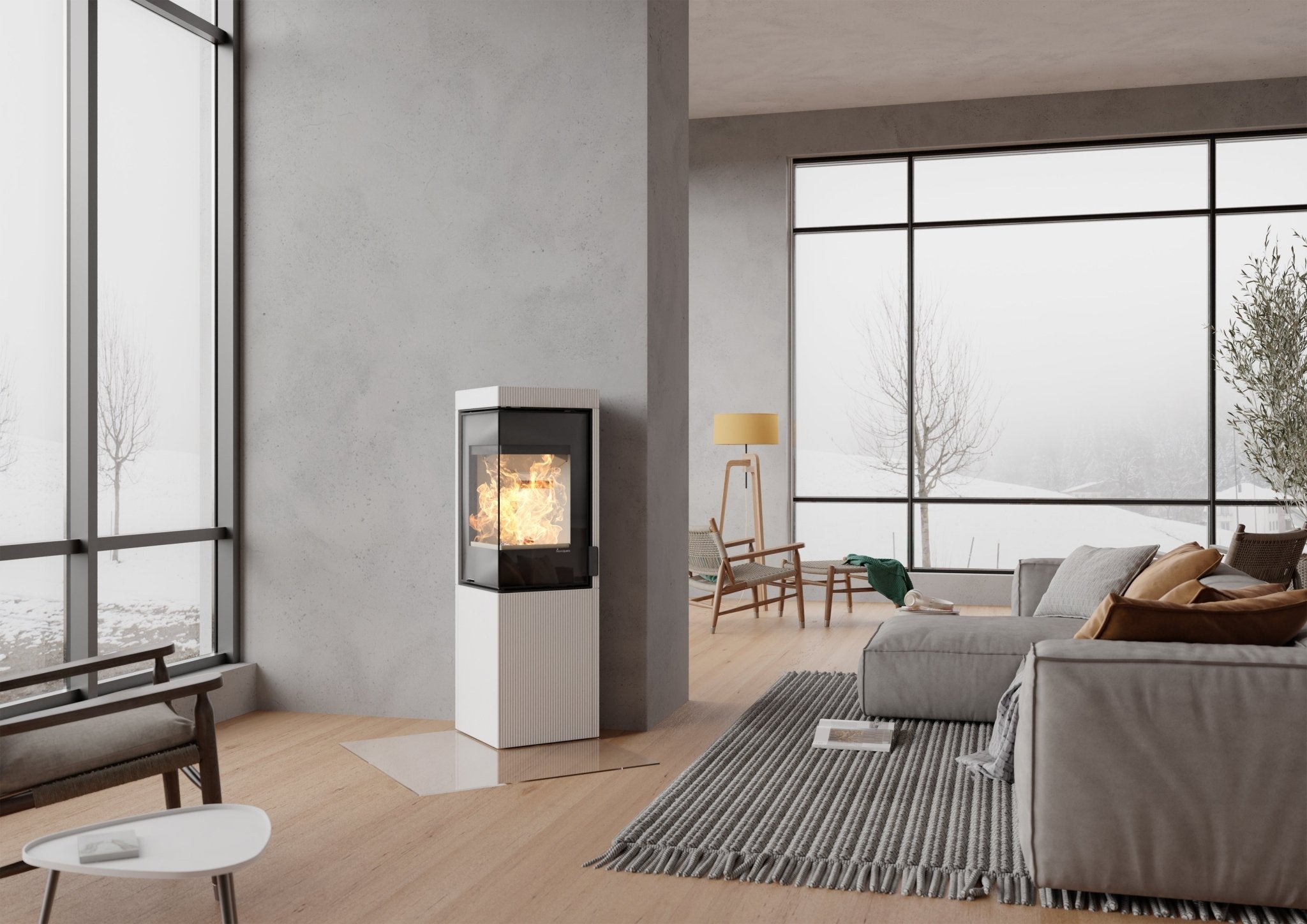 Nordpeis Kaminofen Quadro Colorado White Exclusive - Bernhard Schleicher e.K.