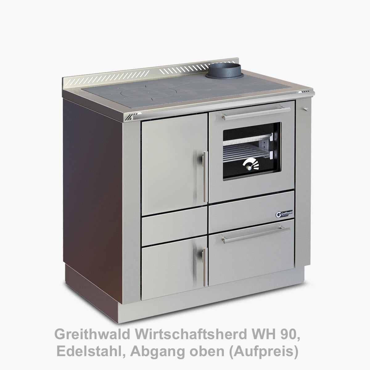 Greithwald Wirtschaftsherd WH 90 Inox