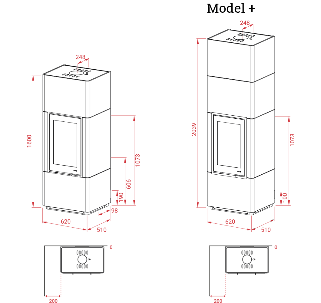 Lotus Beto 700 Speicherofen - Modularer Kaminofen aus Beton 6 kW - Bernhard Schleicher e.K.