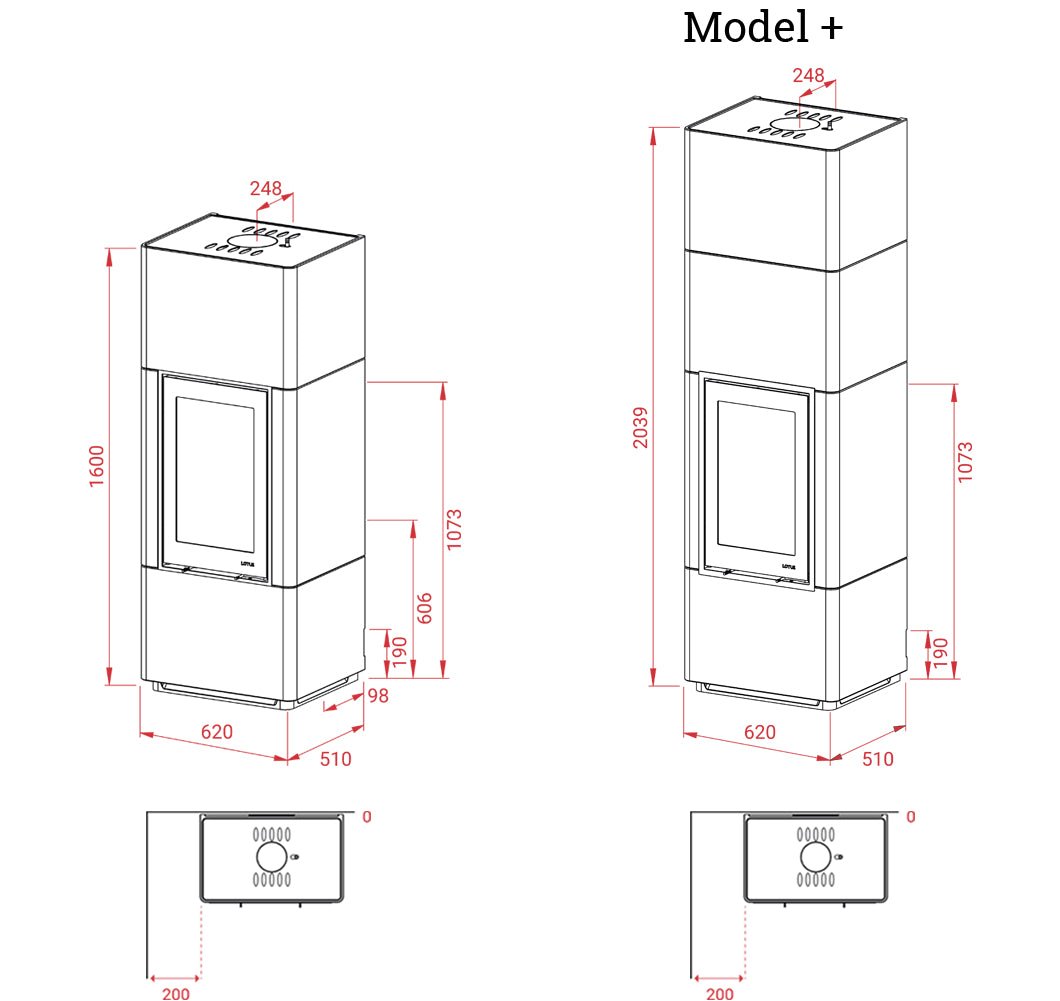 Lotus Beto 700 M Speckstein Speicherofen - 6 kW Kaminofen mit Naturstein - Bernhard Schleicher e.K.