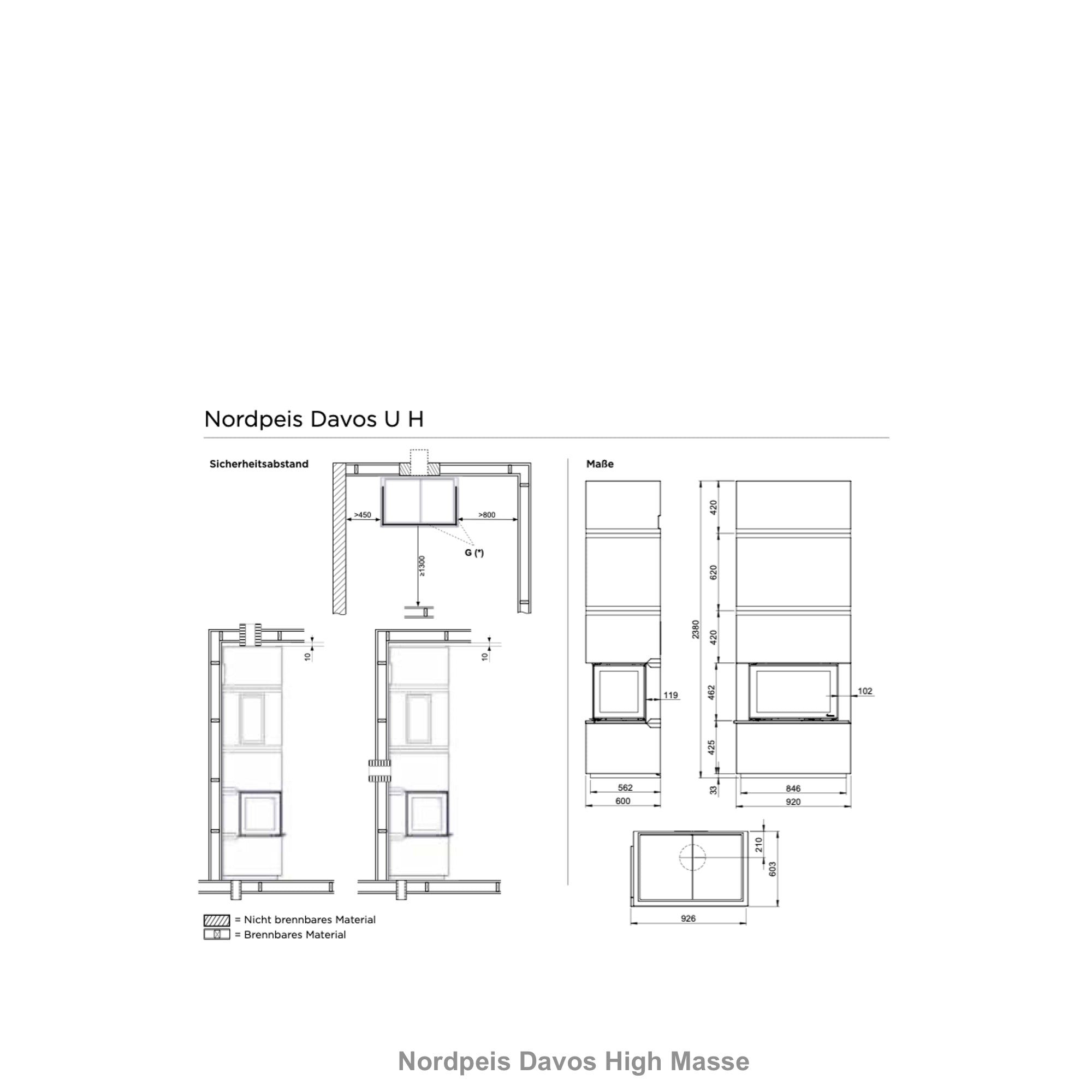 Nordpeis Davos U Heizkamin - Bernhard Schleicher e.K.