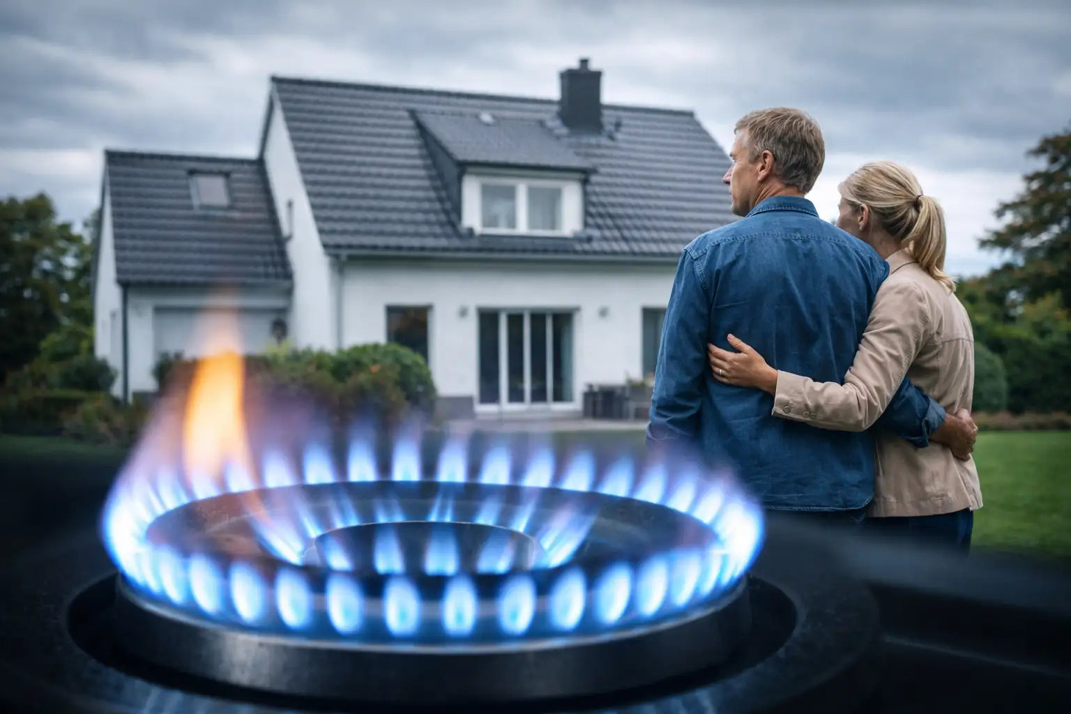 Moderner Speicherofen als Alternative zur Gasheizung im Einfamilienhaus