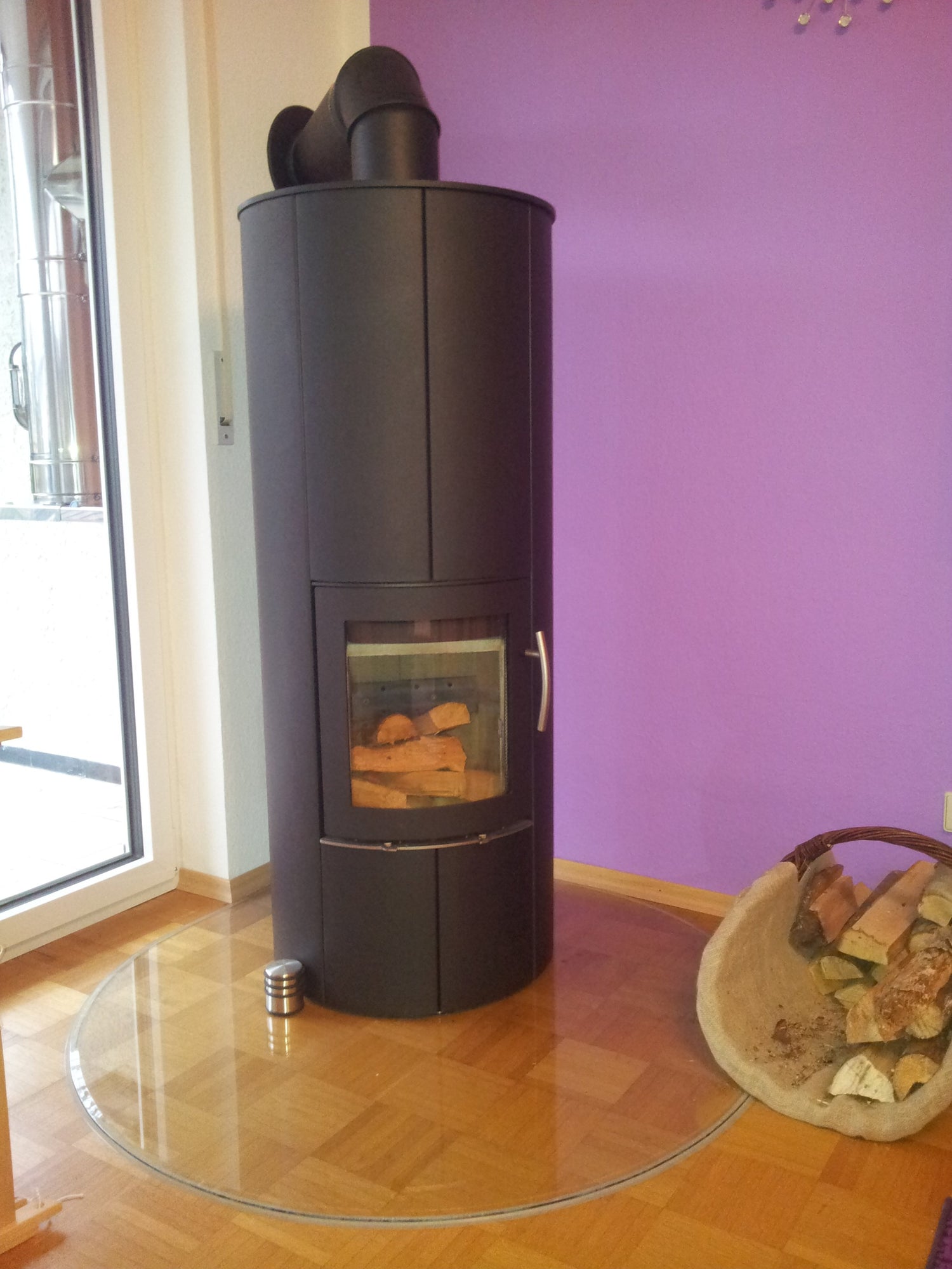 Lotus Speicherofen M2 Stahl schwarz