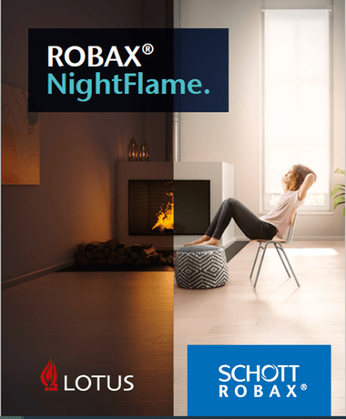ROBAX® NIGHTFLAME von SCHOTT - Innovative Kaminglas-Technologie für perfekte Flammenoptik - Bernhard Schleicher e.K.