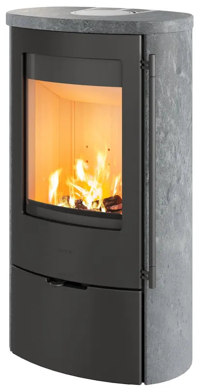 Lotus Jubilee 25 ecoLine Speckstein Kaminofen - Premium Warmluftofen mit großer Sichtscheibe