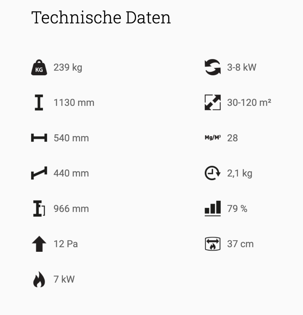 Prio 5 S Technische Daten
