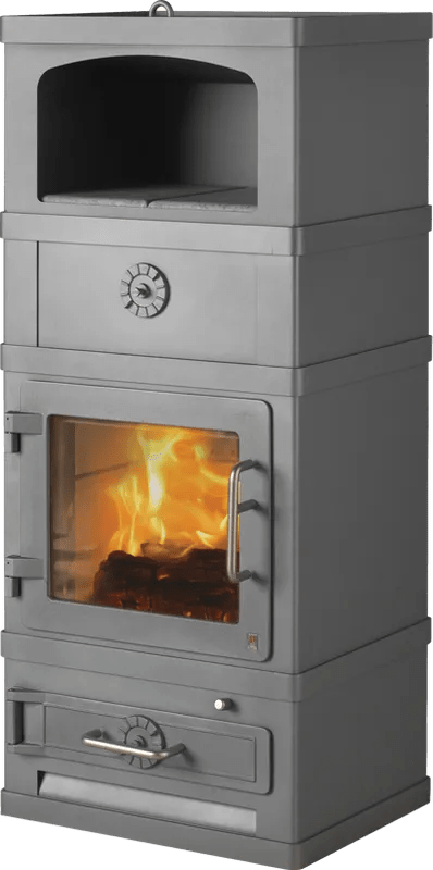 Lotus Kaminofen 2060 mit Warmhaltefach 2260 - Stahl - Bernhard Schleicher e.K.