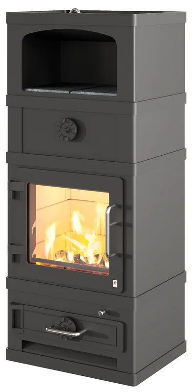 Lotus Kaminofen 2060 mit Warmhaltefach 2260 - Stahl - Bernhard Schleicher e.K.