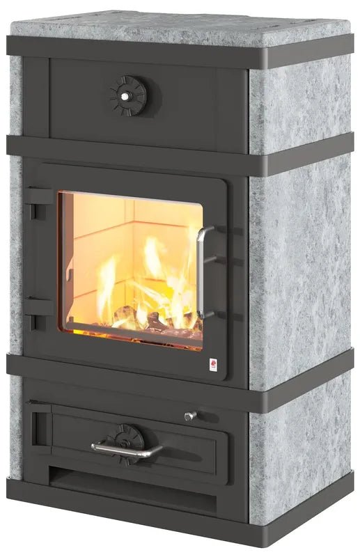Lotus Kaminofen 2080/2280 Speckstein mit Warmhaltefach - Premium Multifunktionsofen - Bernhard Schleicher e.K.