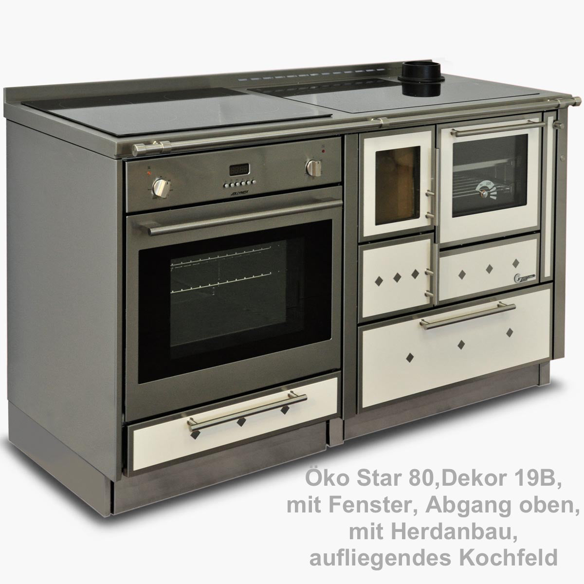 Greithwald Herd Öko Star 80 mit Anbau Elektro Herd