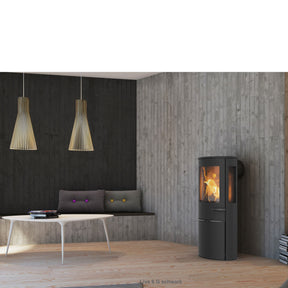 Lotus Kaminofen Liva 6 G schwarz Miljeu