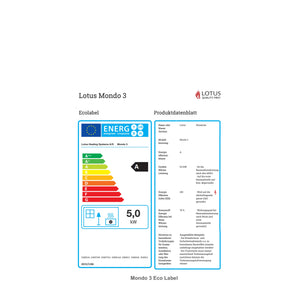 Lotus Kaminofen Mira 3 Stahl schwarz Eco Label