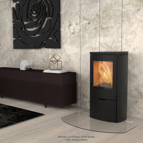 Lotus Kaminofen Mira 3 Stahl schwarz inkl. Holzfachtür