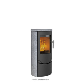 Lotus Kaminofen Prio 5 S Speckstein grau